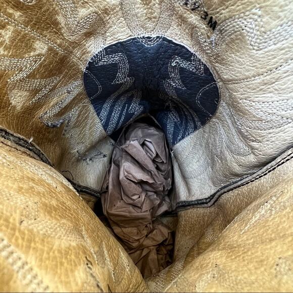 Vintage Dark Gray Justin Diamond J Western Cowboy Boots 9D - Picture 10 of 10